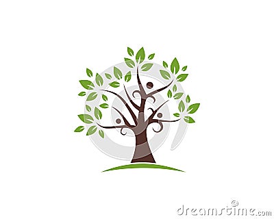 Tree Healthy Life Logo template vector icon Vector Illustration