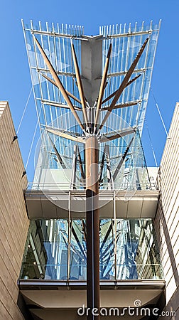 Tree of Knowledge architectural structure of The John Niland Scientia Building Editorial Stock Photo