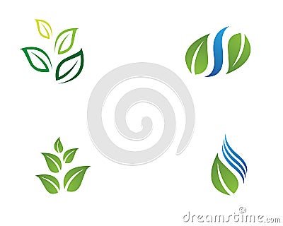 Tree Leaf Vector icon Illustration design Vector Illustration