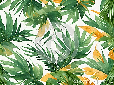 Tree leaves. Nature's Linear Bloom. Bright Floral Geometric Inspiration. Stock Photo