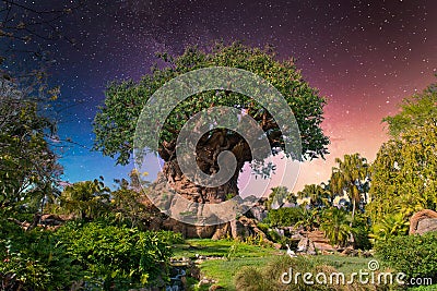 Tree of Life, Disney World, Animal Kingdom Editorial Stock Photo