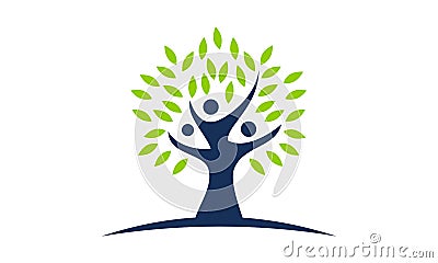 Tree of Life Healing Center Vector Illustration