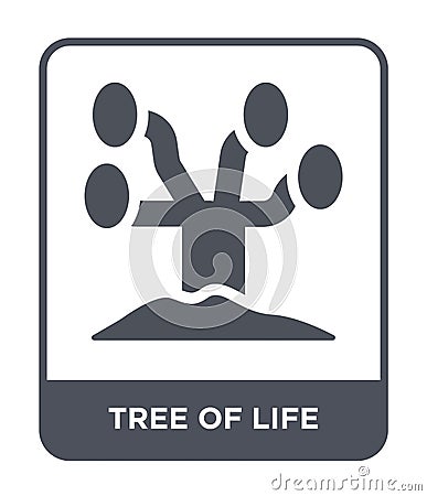 tree of life icon in trendy design style. tree of life icon isolated on white background. tree of life vector icon simple and Vector Illustration