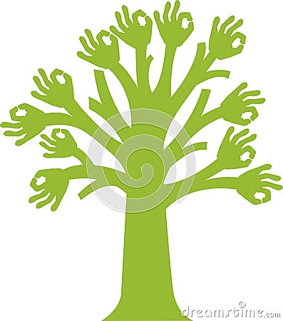 Tree logo Stock Photo