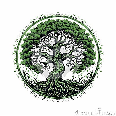 Tree logo Stock Photo