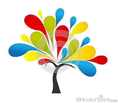 Tree logo vector Vector Illustration