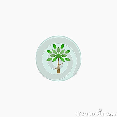 Tree. Plants. Icon. Vector illustration. EPS 10 Stock Photo