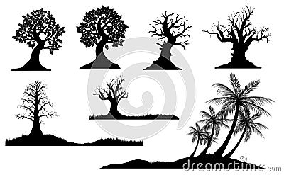 tree silhouette Stock Photo