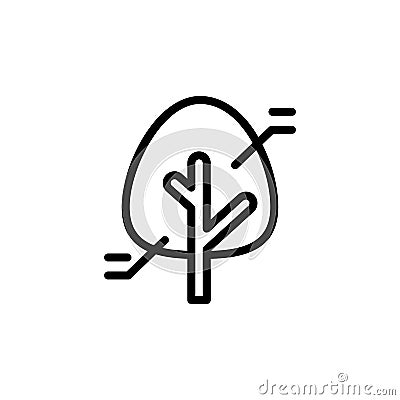 Tree, smart, information icon. Simple line, outline vector elements of automated farming icons for ui and ux, website or mobile Stock Photo