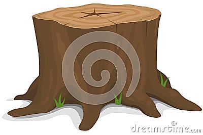 Tree Stump Vector Illustration