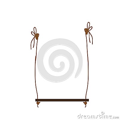 Tree swing icon image Vector Illustration