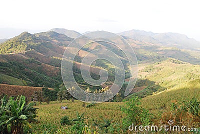 Treeless mountain Stock Photo