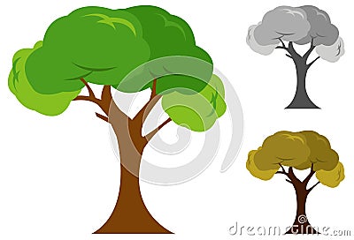 Trees icons Vector Illustration