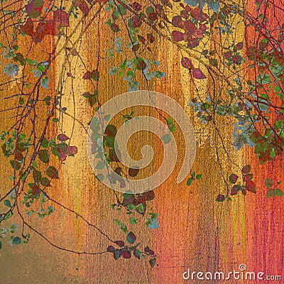 Treetop painting Stock Photo