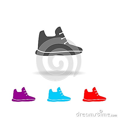 treiners shoes icon. Elements of clothes in multi colored icons for mobile concept and web apps. Icons for website design and deve Stock Photo