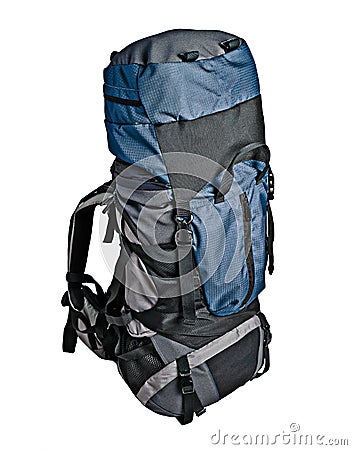 Trekking backpack isolated Stock Photo