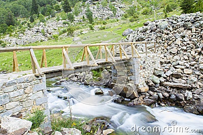 Trekking in the mountains Stock Photo