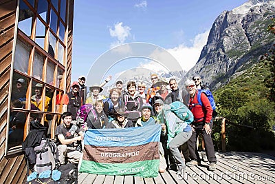 Trekking Patagonia with National Geographic Editorial Stock Photo