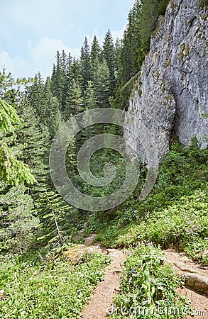 Trekking in the Rugova Valley, part of Kosovo's Accursed Mountains Stock Photo