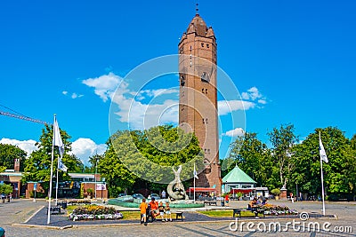 Trelleborg, Sweden, July 13, 2022: View of Stortorget in Trelleb Editorial Stock Photo