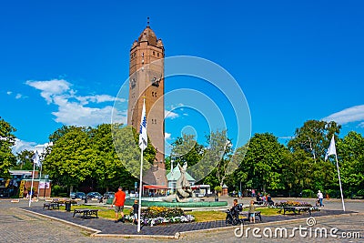 Trelleborg, Sweden, July 13, 2022: View of Stortorget in Trelleb Editorial Stock Photo