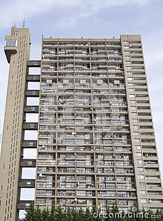 london: Trellick tower flats Stock Photo