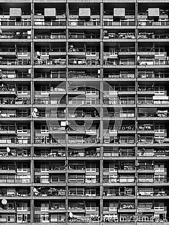 Trellick Tower in London Editorial Stock Photo