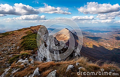 Trem summit, the highest peak of Dry Mountain Stock Photo