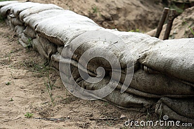 Trench Stock Photo