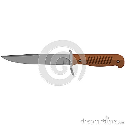 Trench knife melee weapons isolated on white background Vector Illustration