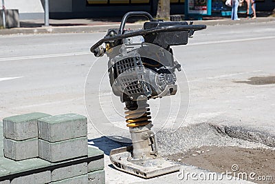 Trench Rammer Stock Photo