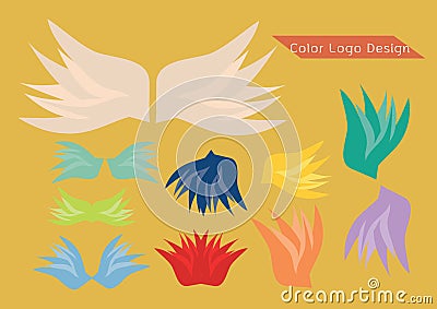 Logo form wing Vector Illustration