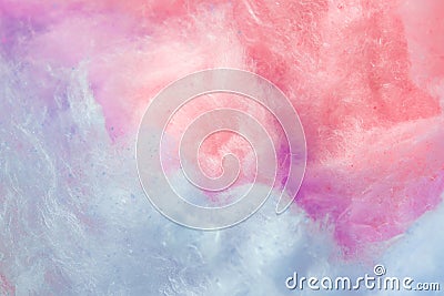 Pantone, trend color of the year, coral and purple background, cotton candy Stock Photo