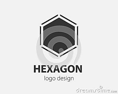 Trend logo vector hexagon tech design. Technology logotype for smart system, network application, crypto icon Vector Illustration