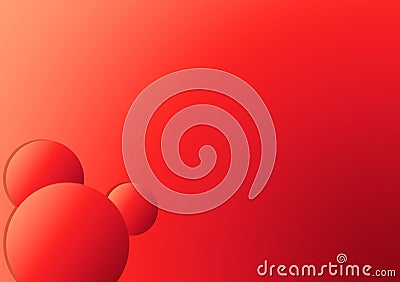 Trending Red Gradient Circles With Gradient Background Stock Photo