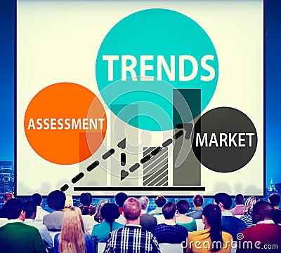 Trends Assessment Market Fashion Contemporary Concept Stock Photo