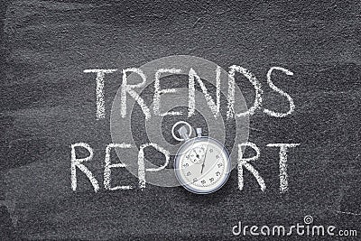 Trends report watch Stock Photo