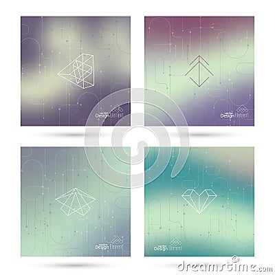 Trendy abstract background. Vector Illustration