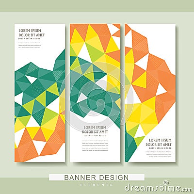 Trendy banner template design Vector Illustration
