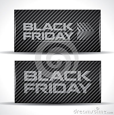 Trendy Black Friday card Vector Illustration