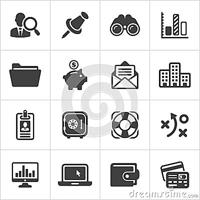 Trendy business and economics icons set 3. Vector Vector Illustration
