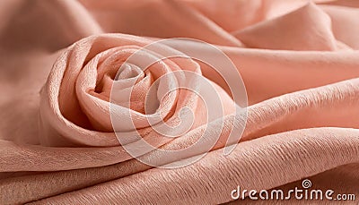 Trendy color - Peach Fuzz. Abstract floral pattern swatch colors collage. Stock Photo