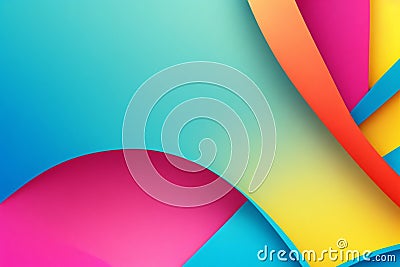 Trendy colored blured background - Ai generated Stock Photo