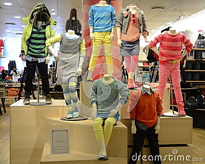 Trendy comfortable kids clothing Stock Photo