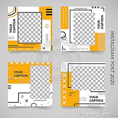 Trendy editable template for social networks stories and posts, vector illustration Vector Illustration