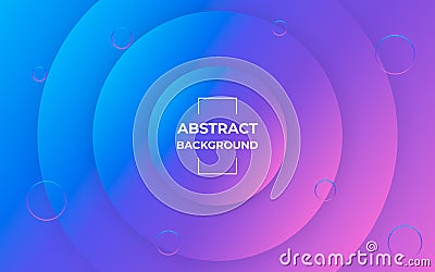 Trendy geometric abstract background. Pattern with circles gradient shapes. Minimal graphic design. Stock Photo