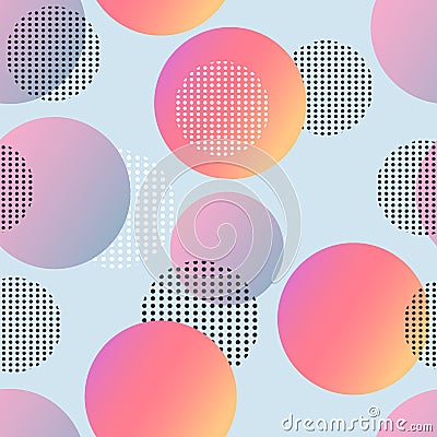 Trendy geometric elements memphis cards. Retro style texture, pattern and geometric elements. Modern abstract design Vector Illustration