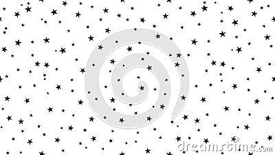 Black and white background with stars. Vector Illustration