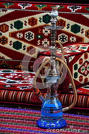 Trendy hookah, smoking turkish shisha. Turkish narghile Stock Photo