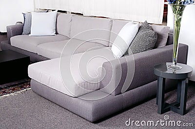 Trendy living room Stock Photo